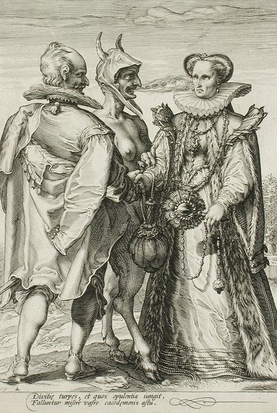 Marriage for Money, Plate 2 of The Marriage Trilogy by Jan Saenredam